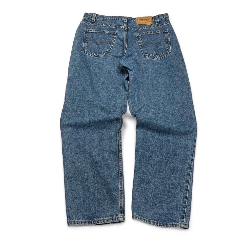 Levis 550 Relaxed Fit Jeans Mens 36x30 Blue Denim Medium Wash Made in USA Vint